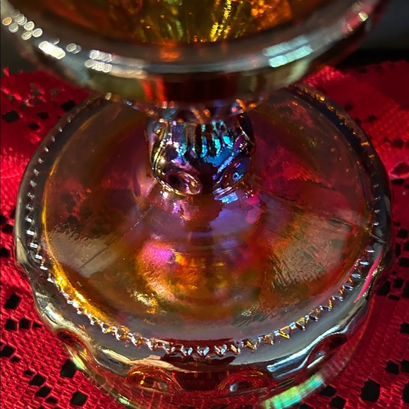 Carnival Thumbprint Glass - Picture 5 of 7